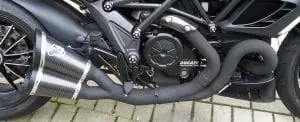 Motorcycle exhaust ceramic coating